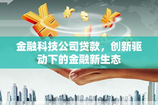 乐亭金融科技公司贷款，创新驱动下的金融新生态