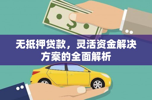 芦山无抵押贷款，灵活资金解决方案的全面解析