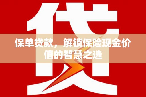 新林保单贷款，解锁保险现金价值的智慧之选
