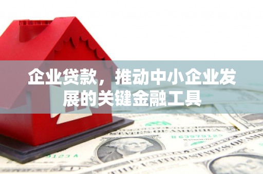 渝中企业贷款，推动中小企业发展的关键金融工具