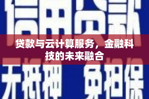 惠济贷款与云计算服务，金融科技的未来融合