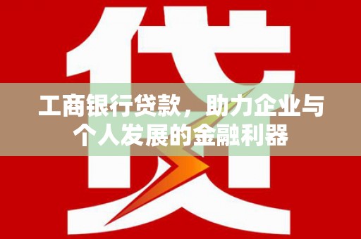 龙湾工商银行贷款，助力企业与个人发展的金融利器
