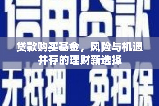 扎囊贷款购买基金，风险与机遇并存的理财新选择