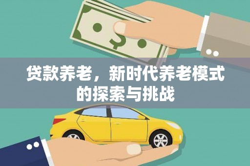 荔湾贷款养老，新时代养老模式的探索与挑战