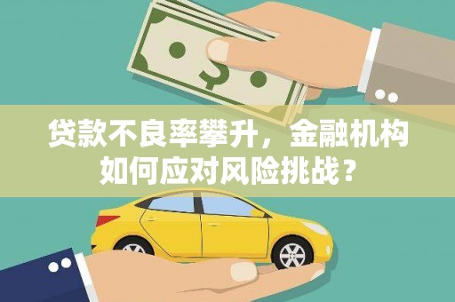 息县贷款不良率攀升，金融机构如何应对风险挑战？