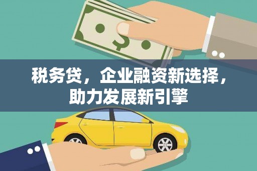 西平税务贷，企业融资新选择，助力发展新引擎