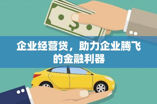 横峰企业经营贷，助力企业腾飞的金融利器