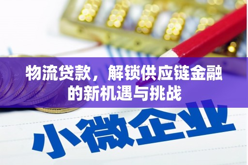 狮潭物流贷款，解锁供应链金融的新机遇与挑战