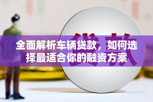 中原全面解析车辆贷款，如何选择最适合你的融资方案