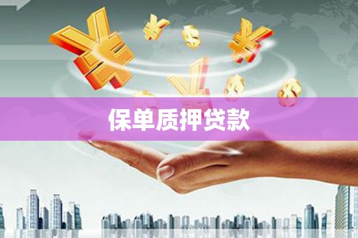 昌吉保单质押贷款